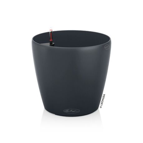 LECHUZA Classico 35 Επιδαπέδια Γλάστρα Ø34.5x32.5cm Αυτοποτιζόμενη Ανθρακί Γερμανίας