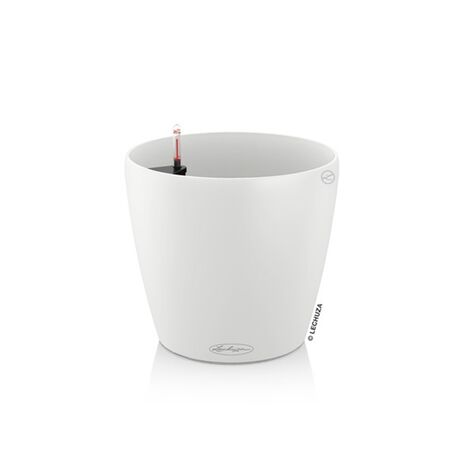 LECHUZA Classico 28 Επιτραπέζια Γλάστρα Ø27.5x26cm Αυτοποτιζόμενη Λευκή Γερμανίας