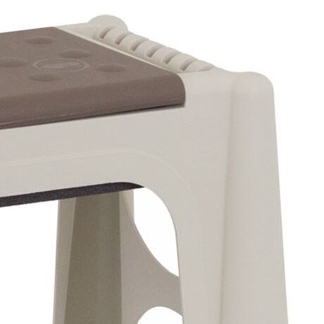 ARTPLAST Italy Σκαμπό Πολλαπλών Χρήσεων 58x28x37cm με Αποθηκευτικό Χώρο και Αφρολέξ 1.6kg Μπεζ-Καφέ