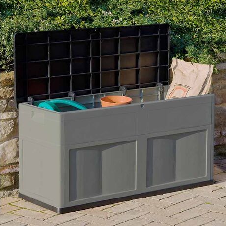 TOOMAX Ιταλίας Πλαστικό Μπαούλο 119x46x60cm 320lt 6.8kg MULTIBOX TREND BASALT GREY/BLACK TUV/GS