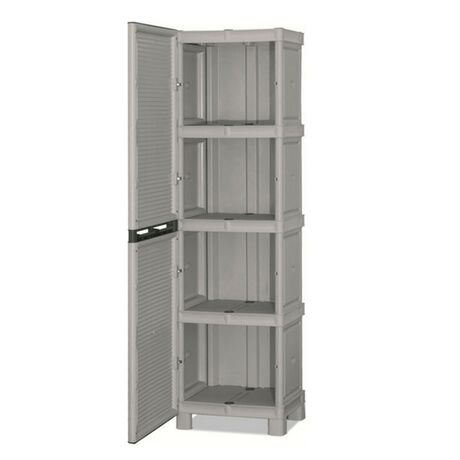 ARTPLAST Ιταλίας Πλαστική Ντουλάπα 14kg 50x39x172 MASSIF Μονόφυλλη (Ατσάλινοι Μεντεσέδες) 4 χώρων CONCERT LINE