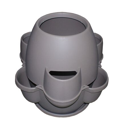 BAMA ITALY Γλάστρα Σύνθεσης XL Ø80x80cm 200lt Πλαστική 8.2kg Oasi Γκρί Καφέ