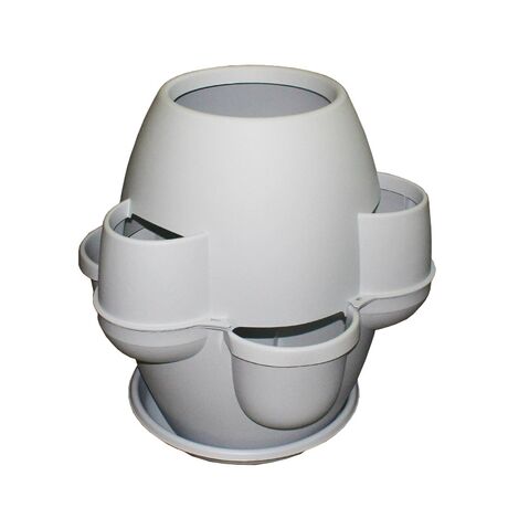 BAMA ITALY Γλάστρα Σύνθεσης XL Ø80x80cm 200lt Πλαστική 8.2kg Oasi Λευκό του Πάγου