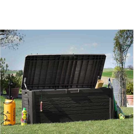 TOOMAX Ιταλίας Πλαστικό Μπαούλο 148x72x60cm 550lt 22.5kg Massif Καπάκι-Κάθισμα 2 Ατόμων FLORIDA ANTHRACITE TUV/GS