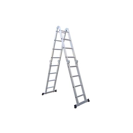 VESTA Πολυμορφική Σκάλα Αλουμινίου 4Χ4 70x226cm MAX Ύψος 4.62m MAX Αντοχή 150kg Πιστοποίηση EN131