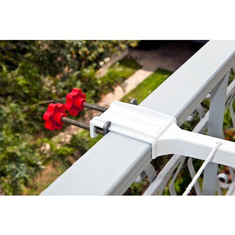 Απλώστρα Ρούχων για Τετράγωνες Κουπαστές Αλουμινίου Βαμμένη Βιδωτή Άπλωμα 11m Αντοχή 30kg Ελλάδος APLOSTRAK