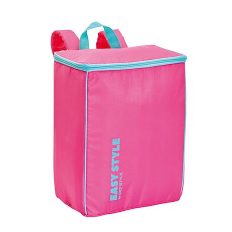GIOSTYLE Ιταλίας Ισοθερμική Τσάντα Πλάτης 26.7x17x35cm Πάχος 4mm 15lt Πολυεστέρας 70D MAX Απόδοση 10 Ώρες Πιστοποίηση REACH EASY STYLE BACKPACK Ροζ