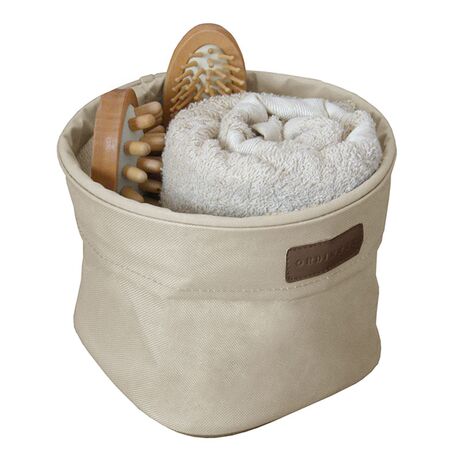 ORDINETT Ιταλίας Καλάθι Οργάνωσης 24x24x19cm Πολυεστέρας EGO BIN MEDIUM Εκρού