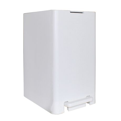 Κάδος Μπάνιου με Πεντάλ 17lt 18.5x26x37cm με Εσωτερικό Κάδο 10lt 1.04kg Πλαστικό SOFT CLOSE Λευκό Ελλάδας