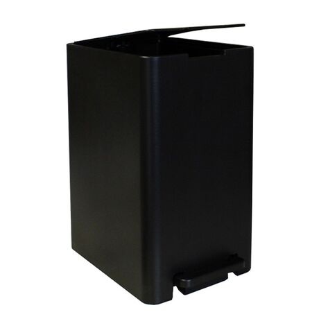 Σετ Κάδος Μπάνιου με Πεντάλ 17lt με Εσωτερικό Κάδο 10lt και Πιγκάλ Πλαστικό SOFT CLOSE Μαύρο Ελλάδας