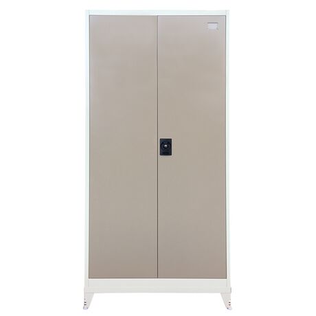 STEELEN Μεταλλική Ντουλάπα 70x40x181cm Πάχους 0.6mm/0.8mm (πάτωμα) Γαλβανιζέ με 4 Ράφια και Ρυθμιζόμενα Πόδια - 5 Αποθηκευτικοί Χώροι Taupe-Μπεζ