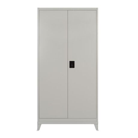 STEELEN Μεταλλική Ντουλάπα 100x45x191cm Πάχους 0.6mm/0.8mm (πάτωμα) Γαλβανιζέ 46kg με 4 Ράφια και Ρυθμιζόμενα Πόδια - 5 Αποθηκευτικοί Χώροι