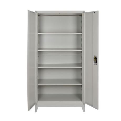 STEELEN Μεταλλική Ντουλάπα 80x45x191cm Πάχους 0.6mm/0.8mm (πάτωμα) Γαλβανιζέ με 4 Ράφια και Ρυθμιζόμενα Πόδια - 5 Αποθηκευτικοί Χώροι