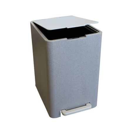 Σετ Κάδος Μπάνιου με Πεντάλ 13.5lt με Εσωτερικό Κάδο 7lt και Πιγκάλ Πλαστικό SOFT CLOSE Πέτρα Ελλάδας