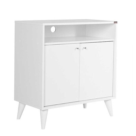 Ντουλάπι Πολυχρηστικό - Έπιπλο Τηλεόρασης - Παπουτσοθήκη 73x42x79cm 20.85kg London 220-DD Λευκό