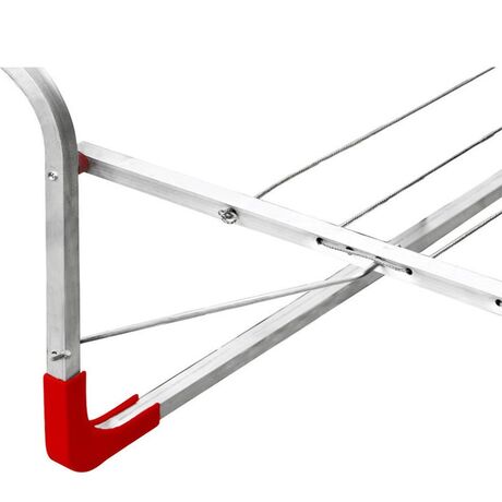 APLOSTRAK Απλώστρα Ρούχων Μπαλκονιού 145x68x37cm Αλουμινίου με Συρματόσχοινο  Άπλωμα 11m Πάχος 15mm Βάρος 1.03kg Ελλάδας Αθηνά