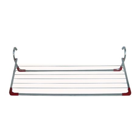 APLOSTRAK Απλώστρα Ρούχων Μπαλκονιού 125x68x37cm Αλουμινίου με Συρματόσχοινο  Άπλωμα 9m Πάχος 15mm Βάρος 0.95kg Ελλάδας  Άρτεμις