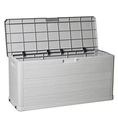 TOOMAX Ιταλίας Πλαστικό Μπαούλο 117x45x56cm 280lt 6.8kg MULTIBOX WOODY'S LINE WARM GREY TUV/GS