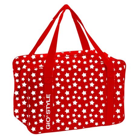 GIOSTYLE Ιταλίας Ισοθερμική Τσάντα 42x18x28cm Πάχος 8mm 24lt Πολυεστέρας 600D MAX Απόδοση 10 Ώρες Πιστοποίηση REACH STARS 24 Κόκκινο