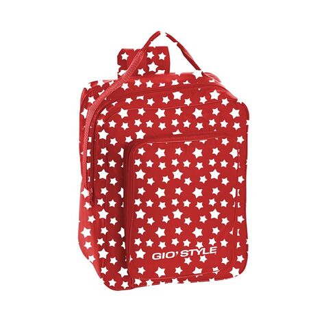 GIOSTYLE Ιταλίας Ισοθερμική Τσάντα Πλάτης 30x14x38cm Πάχος 8mm 16lt Πολυεστέρας 600D MAX Απόδοση 10 Ώρες Πιστοποίηση REACH STARS BACKPACK Κόκκινο