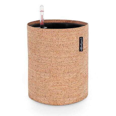 LECHUZA TRENDCOVER Cork 32 Γλάστρα με Φυσική Όψη Φελλού Ø32x33cm Αυτοποτιζόμενη με Δοχείο Φύτευσης Light Natural Γερμανίας