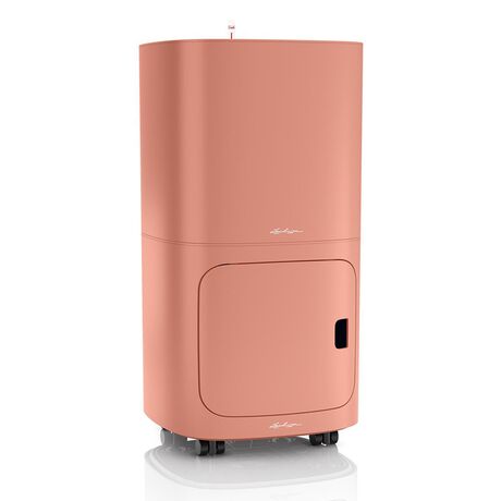 LECHUZA PILA Color Planter Γλάστρα 35.5x35.5x32.5cm ΑΥΤΟΠΟΤΙΖΟΜΕΝΗ με Δοχείο Φύτευσης Coral Red Γερμανίας/German Design Award 2021