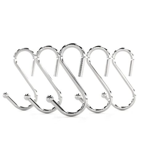 TEKNO-TEL Γάντζος Κρεμάστρας ΣΕΤ 5 Τεμαχίων Επιχρωμιωμένο Ατσάλι