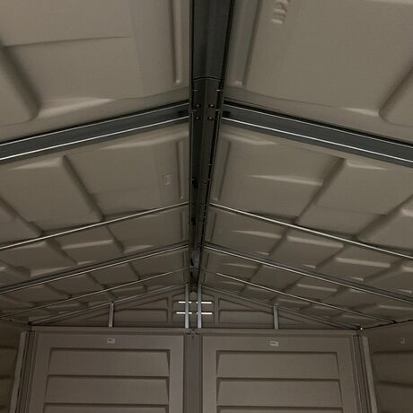 DURAMAX USA Αποθήκη Κήπου Βαρέως Τύπου Πλαστική 2.92m² 161.1x171x209.8cm 65kg YardMate Plus 5'x5' Adobe & Anthracite