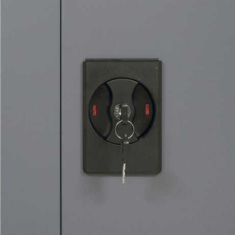 STEELEN Μεταλλική Ντουλάπα 70x40x91cm Πάχους 0.6mm/0.8mm (πάτωμα) Γαλβανιζέ με 2 Ράφια - 3 Αποθηκευτικοί Χώροι ΧΩΡΙΣ ΠΟΔΙΑ Ανθρακί Ματ