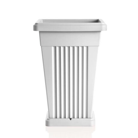 Γλάστρα Βαρέως Τύπου 40x40x59cm Πλαστική 50lt Λευκή PIRAMIDE BAMA Ιταλίας