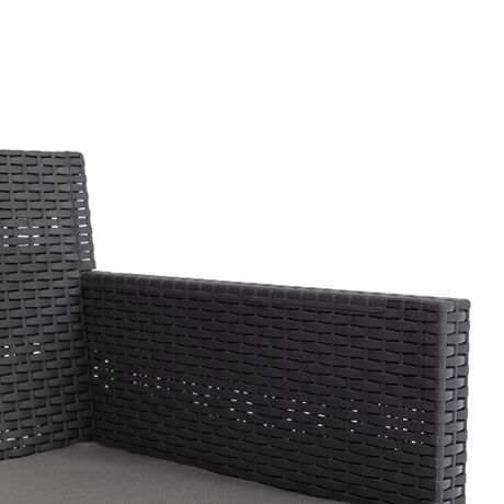 TOOMAX ITALY Καθιστικό-Σαλόνι Κήπου 4 Ατόμων + Τραπέζι Κήπου Πολυπροπυλένιο Rattan Ανθρακί PENELOPE 4 SEATS