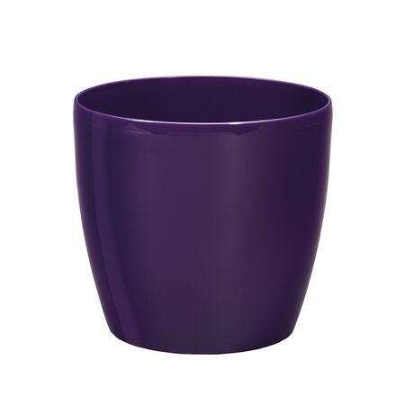 PLASTONA Caspo Γλάστρα ROTO BRILLANTE Γυαλιστερό Ø22 Πλαστικό Μωβ Ελλάδας