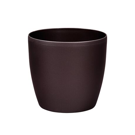 PLASTONA Caspo Γλάστρα ROTO MAT Ø28 Πλαστικό Καφέ Ελλάδας