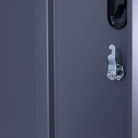 STEELEN Μεταλλική Ντουλάπα - Φοριαμός (Locker) 38x45x191cm 3 Θέσεων 22kg Πάχος 0.4mm 4 Ρυθμιζόμενα Πόδια Ανθρακί Ματ