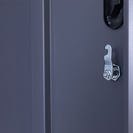 STEELEN Μεταλλική Ντουλάπα - Φοριαμός (Locker) ΧΩΡΙΣ ΠΟΔΙΑ 90x40x185cm 12 Θέσεων Χωρίς Πόδια 42kg Πάχος 0.4mm Ανθρακί Ματ