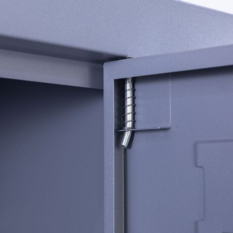 STEELEN Μεταλλική Ντουλάπα - Φοριαμός (Locker) 90x45x180cm 15 Ντουλάπια Πάχος 0.4mm ΧΩΡΙΣ ΠΟΔΙΑ 54kg Ανθρακί Ματ