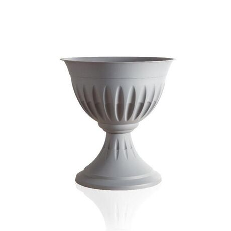 Ανθοστήλη/Γλάστρα Ø33x35cm Πλαστική 8lt Γκρι CALICE ALBA BAMA Ιταλίας