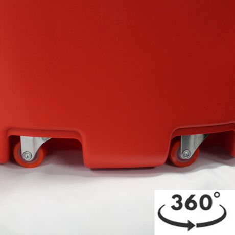 Καρότσι Κήπου Μεταφοράς Πλαστικό 48.5x57.5x88.5cm 2.64kg 43lt Αντοχή 50kg Κόκκινο SHOPRO ARTPLAST Ιταλίας