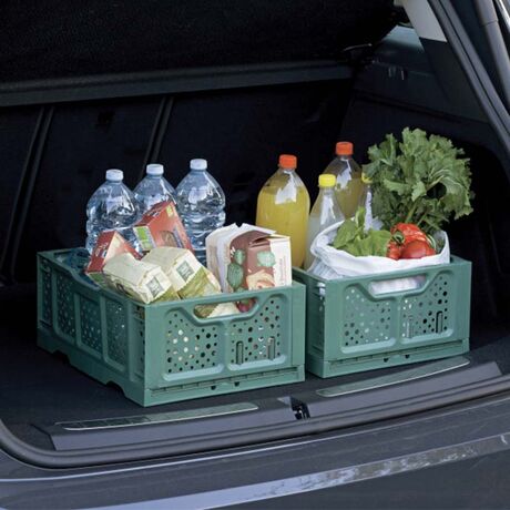 BAMA Ιταλίας Τελάρο Πολλαπλών Χρήσεων 40x30x17cm Πτυσσόμενο/Στοιβαζόμενο Χωρητικότητα 20lt Πλαστικό 0.55kg Κρεμ με Λαβές