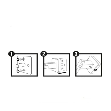 TEKNO-TEL Κρεμάστρα Πετσέτας Μπάνιου 19x6x14cm Αλουμινίου Επιτοίχια με Βίδες Λευκή Matte