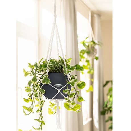 LECHUZA Macrame Ανάρτηση Λευκή για Γλάστρα Puro 20
