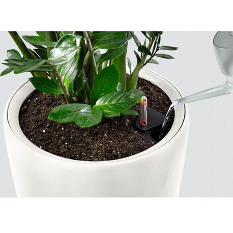 LECHUZA RONDO 32 Premium Επιδαπέδια Γλάστρα Ø32.5x56.5cm ΑΥΤΟΠΟΤΙΖΟΜΕΝΗ με Δοχείο Φύτευσης Λευκή Ματ Γερμανίας