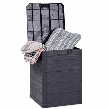 TOOMAX Ιταλίας Πλαστικό Μπαούλο 42.5x45x50cm 90lt 2.7kg MULTIBOX WOODY'S LINE Anthracite