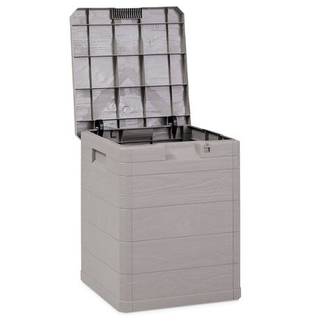 TOOMAX Ιταλίας Πλαστικό Μπαούλο 42.5x45x50cm 90lt 2.7kg MULTIBOX WOODY'S LINE WARM GREY