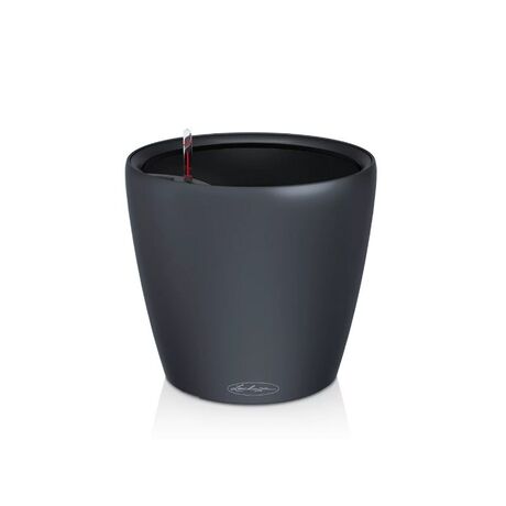 LECHUZA Classico Color LS 21 Επιτραπέζια Γλάστρα Ø21.5x20.5cm Αυτοποτιζόμενη με Δοχείο Φύτευσης Ανθρακί Ματ Γερμανίας