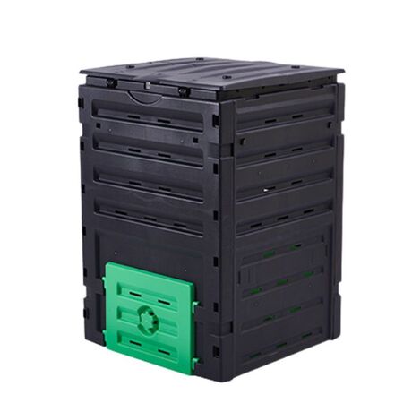 VESTA Κομποστοποιητής-Κάδος Κομποστοποίησης Κλειστού Τύπου 450lt Πλαστικός Κήπου 71.2x71x10.31cm Μαύρος BIO COMPOSTER