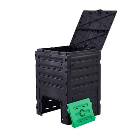 VESTA Κομποστοποιητής-Κάδος Κομποστοποίησης Κλειστού Τύπου 450lt Πλαστικός Κήπου 71.2x71x10.31cm Μαύρος BIO COMPOSTER