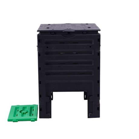 VESTA Κομποστοποιητής-Κάδος Κομποστοποίησης Κλειστού Τύπου 450lt Πλαστικός Κήπου 71.2x71x10.31cm Μαύρος BIO COMPOSTER