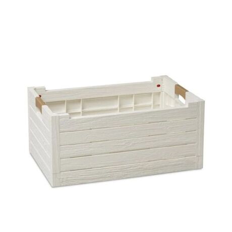 TOOMAX Ιταλίας Τελάρο Πολλαπλών Χρήσεων 59x39x28cm Πτυσσόμενο Χωρητικότητα 50lt Αντοχή 60kg Πλαστικό Όψη Ξύλου 2.37kg Κρεμ FLORIDA