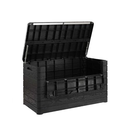 TOOMAX Ιταλίας Πλαστικό Μπαούλο Αποθήκευσης 270lt 117.5x45x56cm MASSIF  Καπάκι-Κάθισμα 2 Ατόμων BRAVO 270LT ANTHRACITE